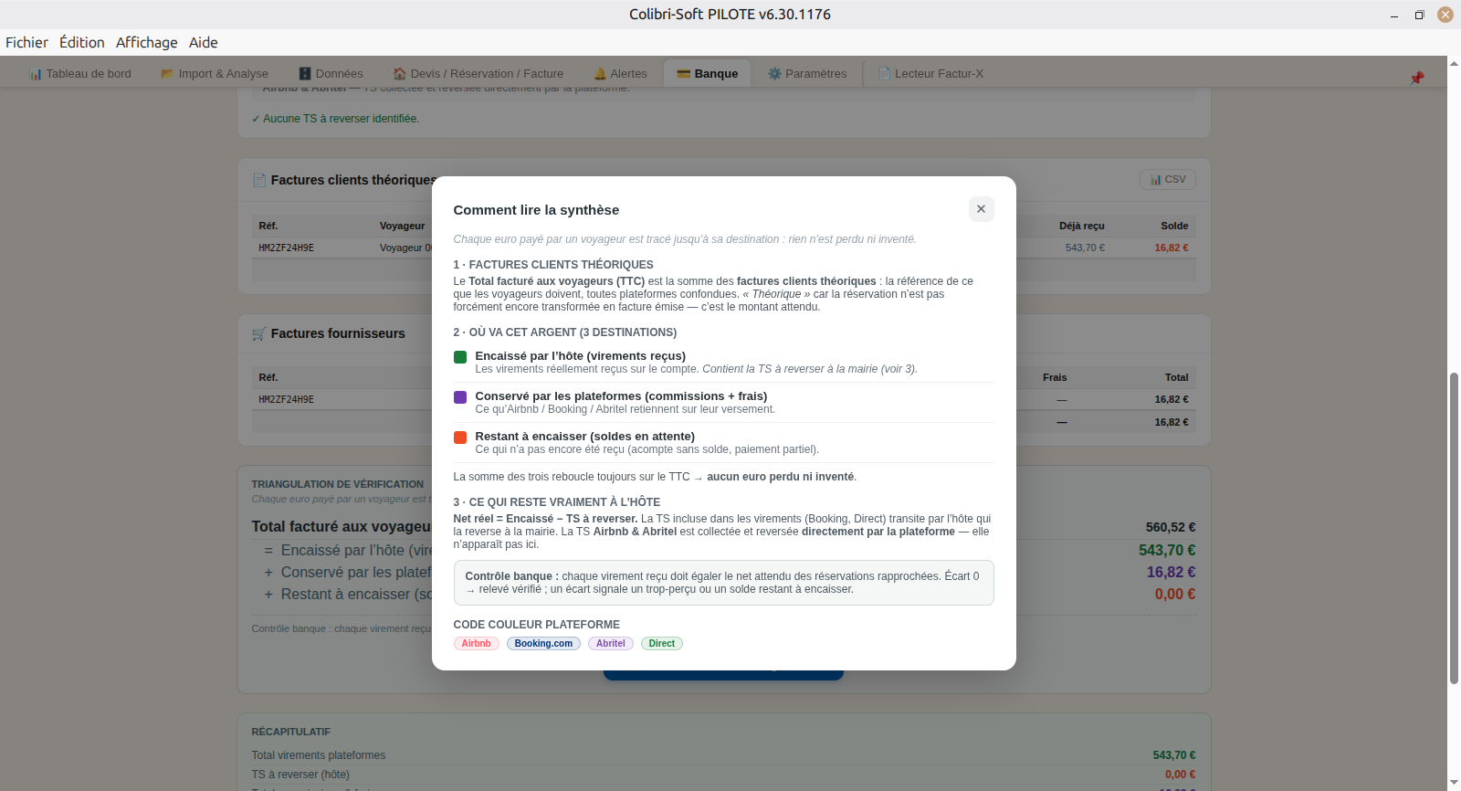 Rapprochement bancaire Pilote, triangulation banque et plateformes